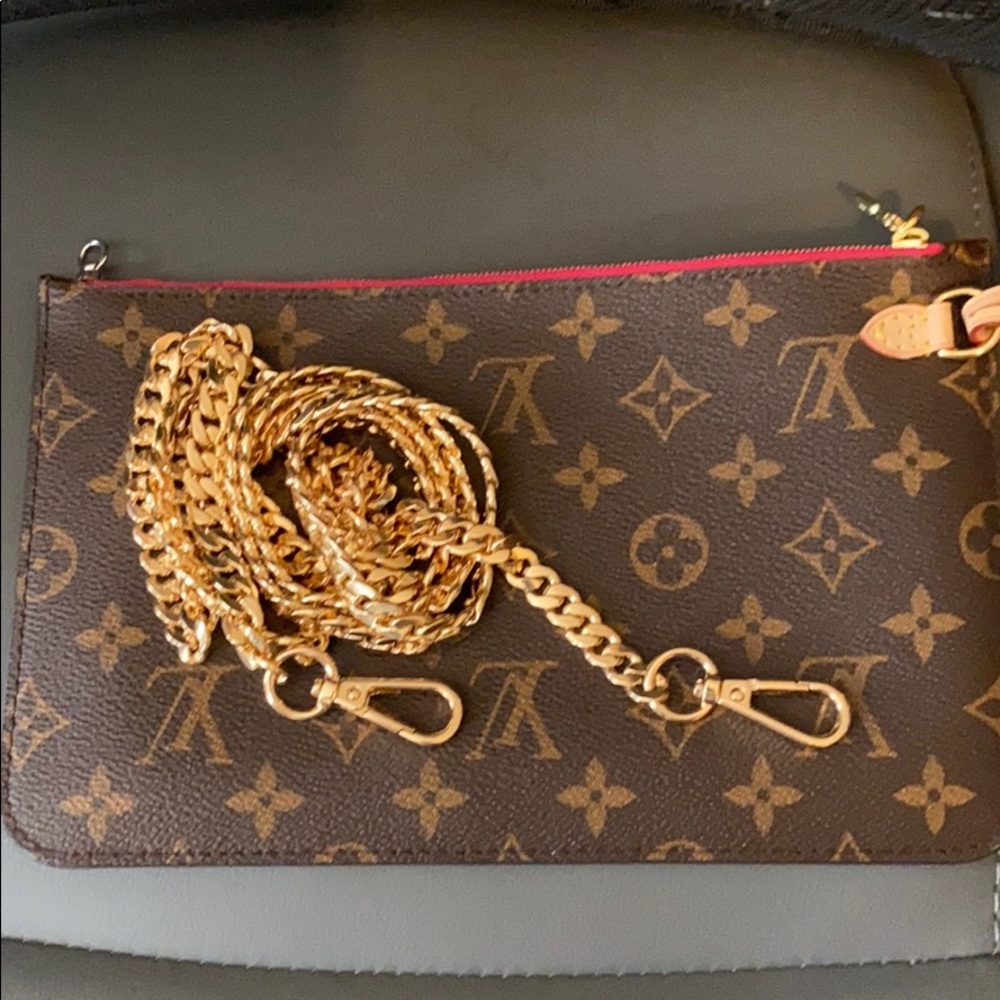 63 inch gold tone purse strap